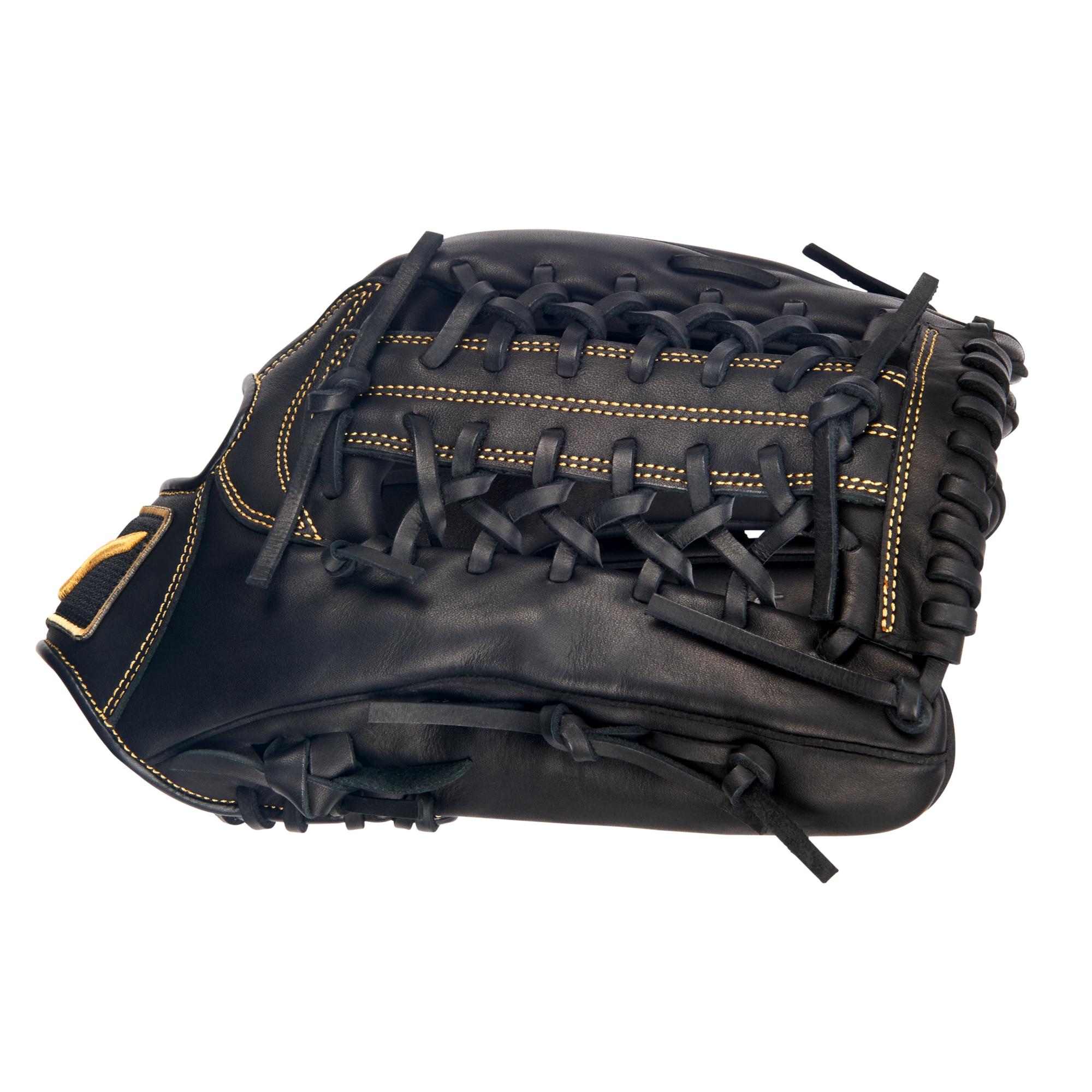 MVP Prime Outfield Baseball Glove 12.75", Black/Almond - Image 3