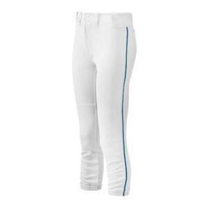 Youth Girl's Belted Piped Softball Pant
