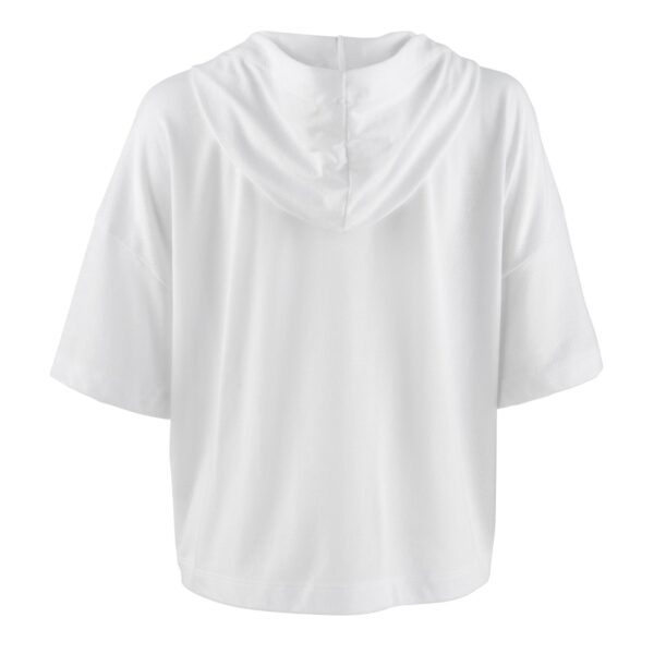 Women's Short Sleeve Infinity Hoodie - Image 2