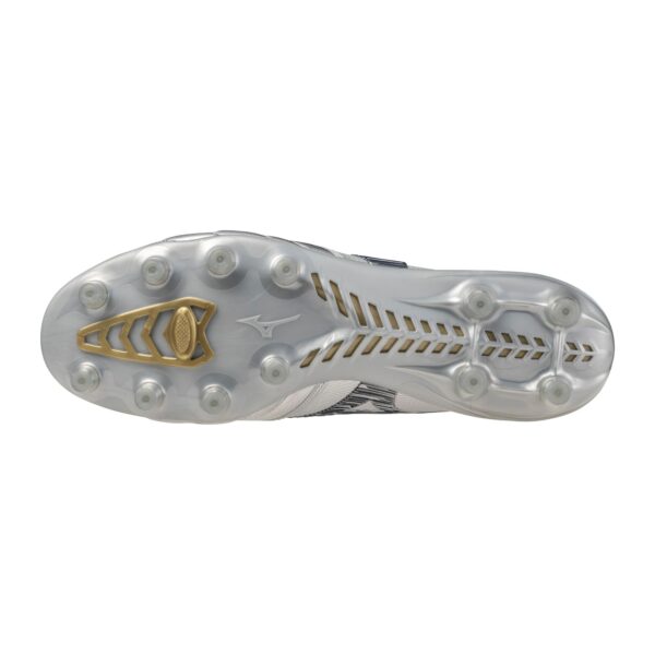 Morelia Neo IV Beta FG Firm Ground Made in Japan KL Soccer Cleat, Platinum Silver - Image 2