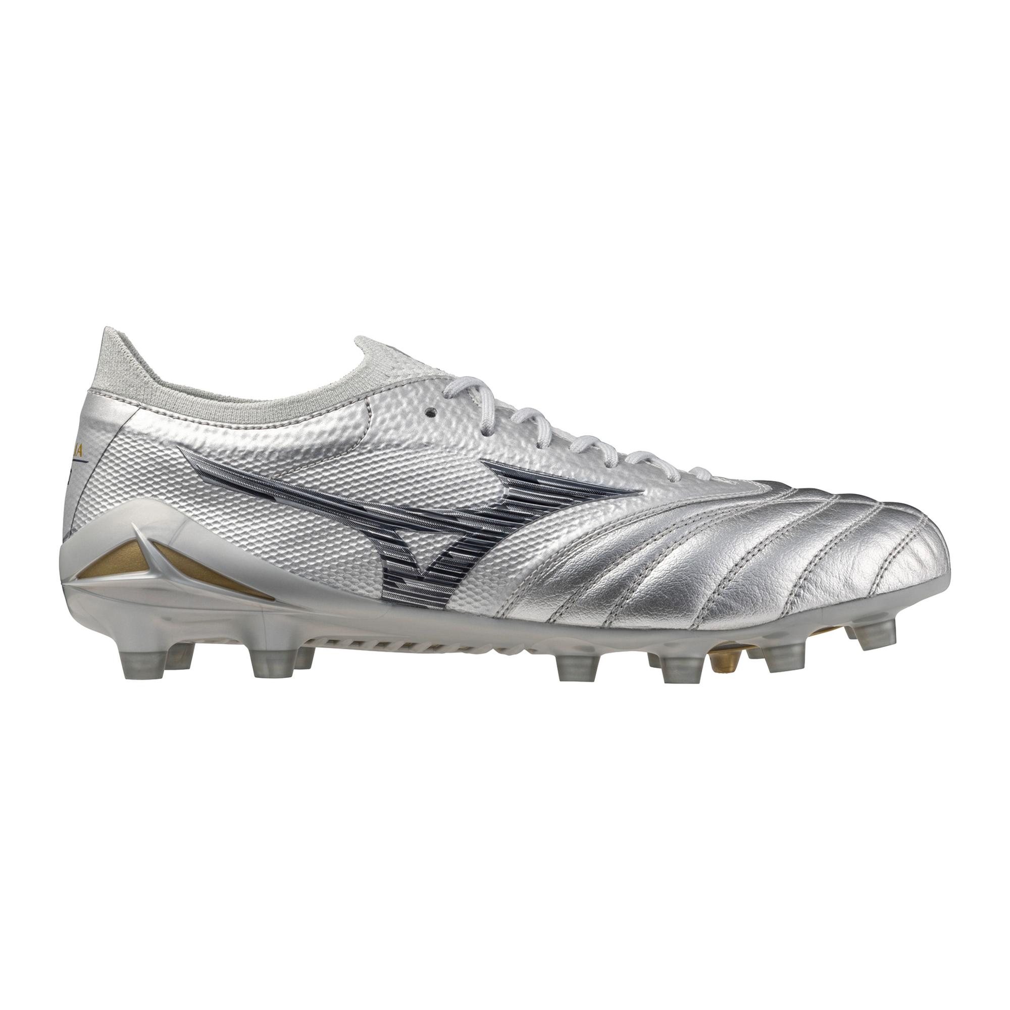 Morelia Neo IV Beta FG Firm Ground Made in Japan KL Soccer Cleat, Platinum Silver - Image 6