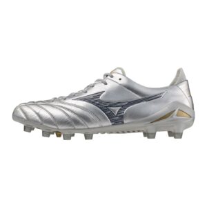 Morelia Neo IV Elite FG Firm Ground KL Soccer Cleat, Platinum Silver