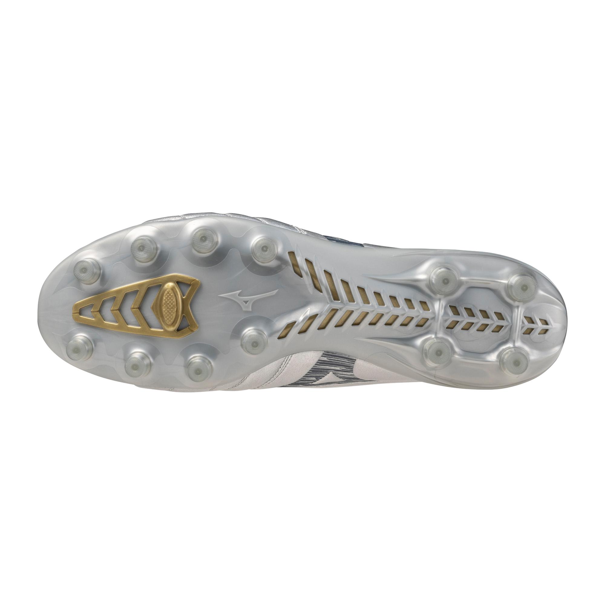 Morelia Neo IV Elite FG Firm Ground KL Soccer Cleat, Platinum Silver - Image 2