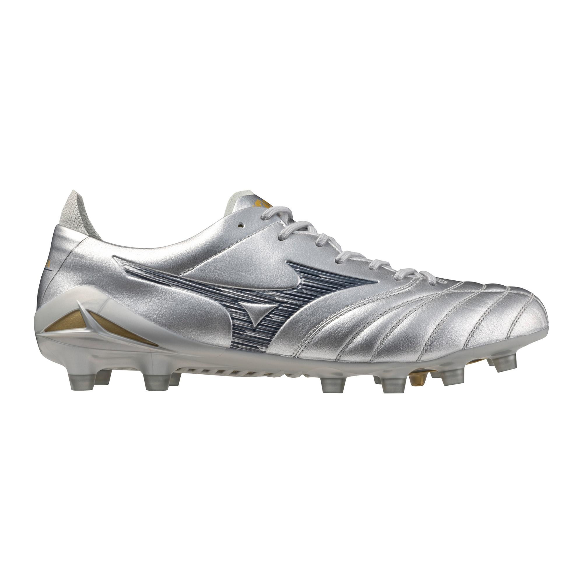 Morelia Neo IV Elite FG Firm Ground KL Soccer Cleat, Platinum Silver - Image 6