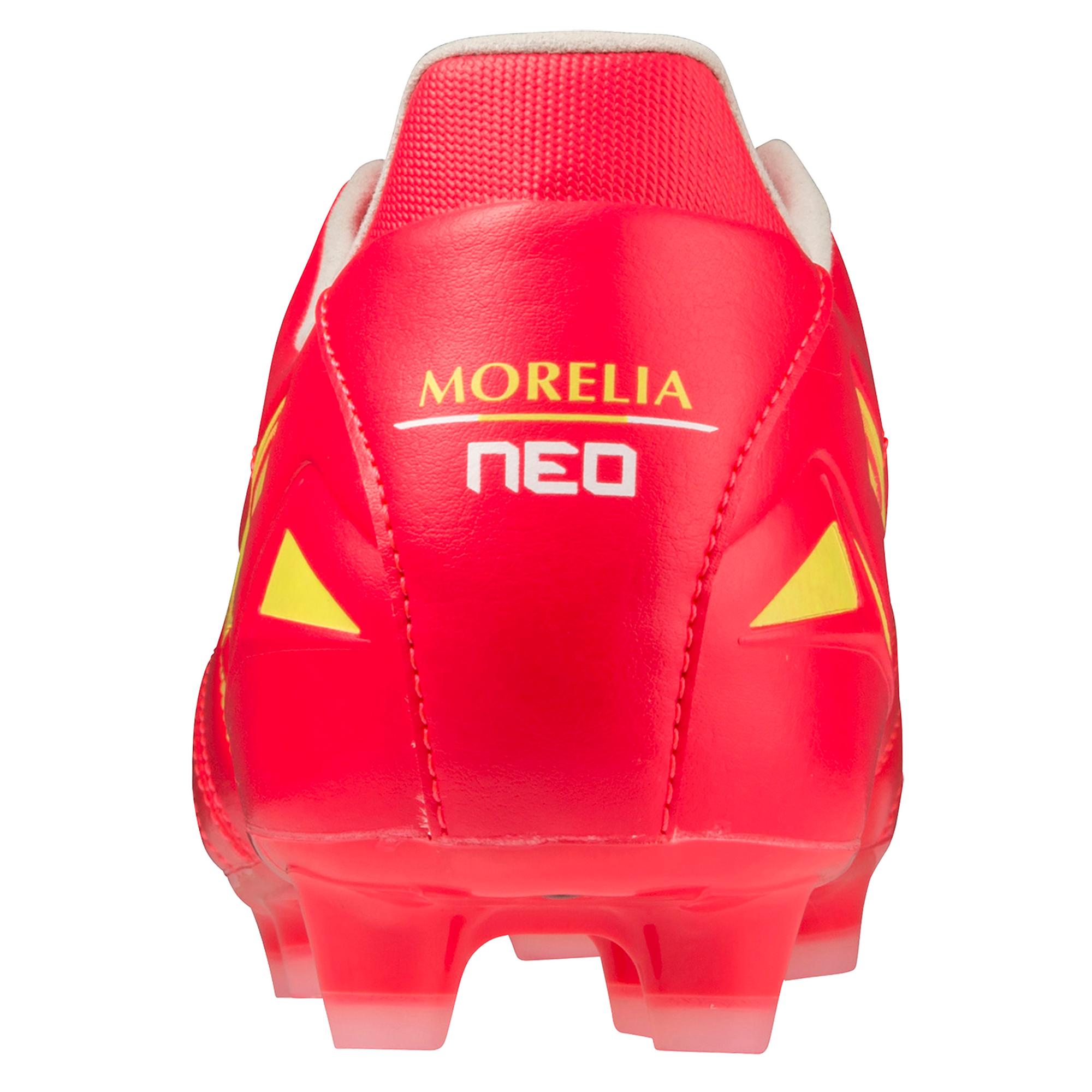 Morelia Neo IV Pro FG Firm Ground KL Soccer Cleat, Fiery Coral - Image 5
