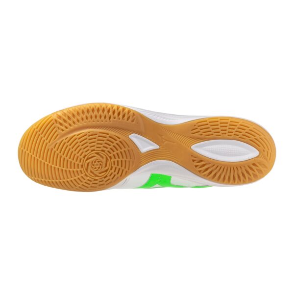 Morelia Sala Elite IN Indoor Soccer Shoe, White/Neon Green - Image 2