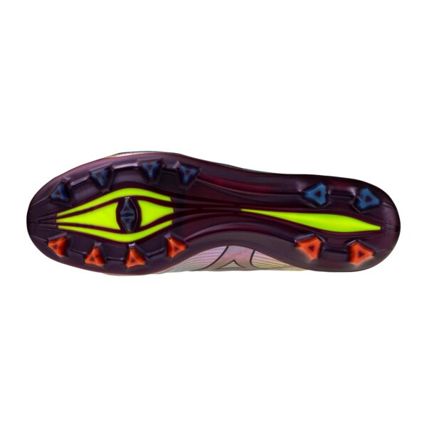 Mizuno Alpha II Japan FG Firm Ground Made In Japan Soccer Cleat, Black/Iridescent - Image 2