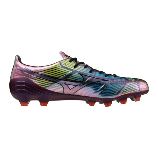Mizuno Alpha II Japan FG Firm Ground Made In Japan Soccer Cleat, Black/Iridescent - Image 3