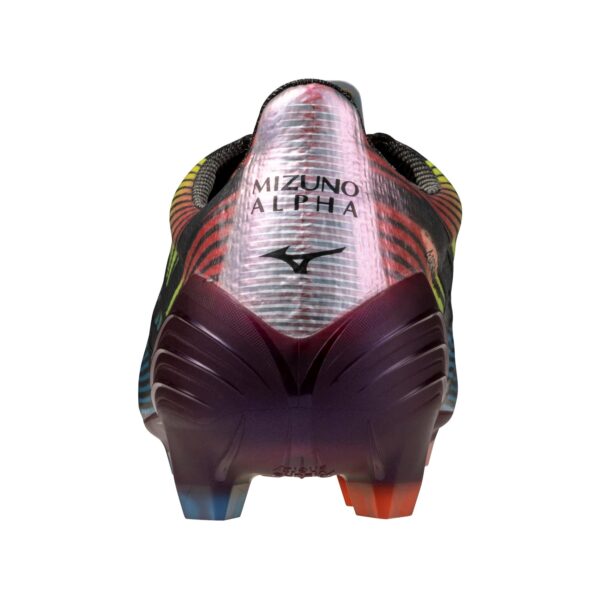 Mizuno Alpha II Japan FG Firm Ground Made In Japan Soccer Cleat, Black/Iridescent - Image 5