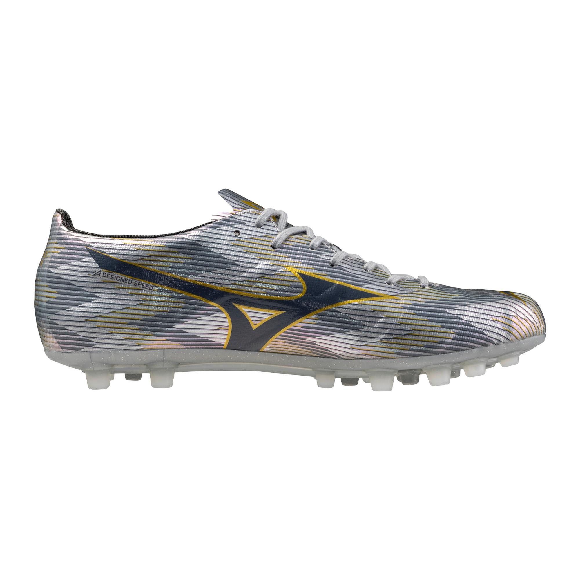 Mizuno Alpha II Japan AG Artificial Grass Soccer Cleat, Platinum Silver - Image 3