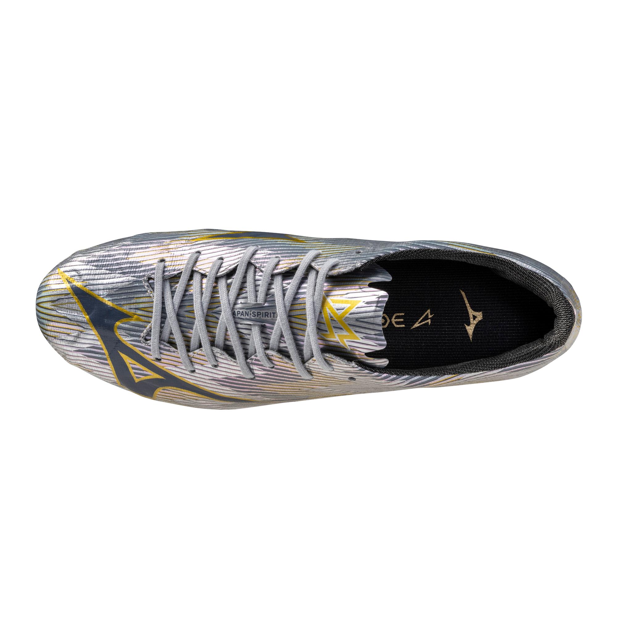 Mizuno Alpha II Japan AG Artificial Grass Soccer Cleat, Platinum Silver - Image 4
