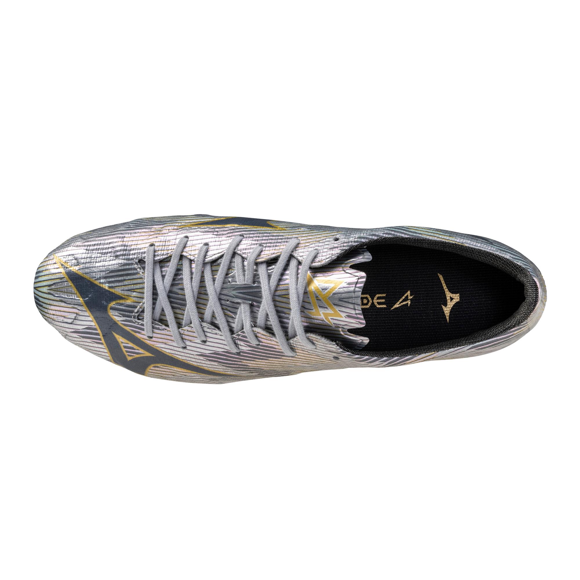 Mizuno Alpha II Elite AG Artificial Grass Soccer Cleat, Platinum Silver - Image 4