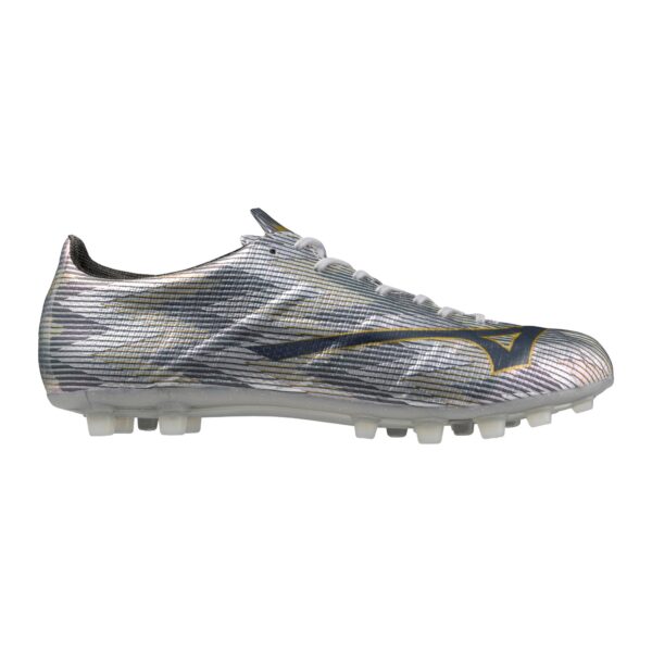 Mizuno Alpha II Elite AG Artificial Grass Soccer Cleat, Platinum Silver - Image 6