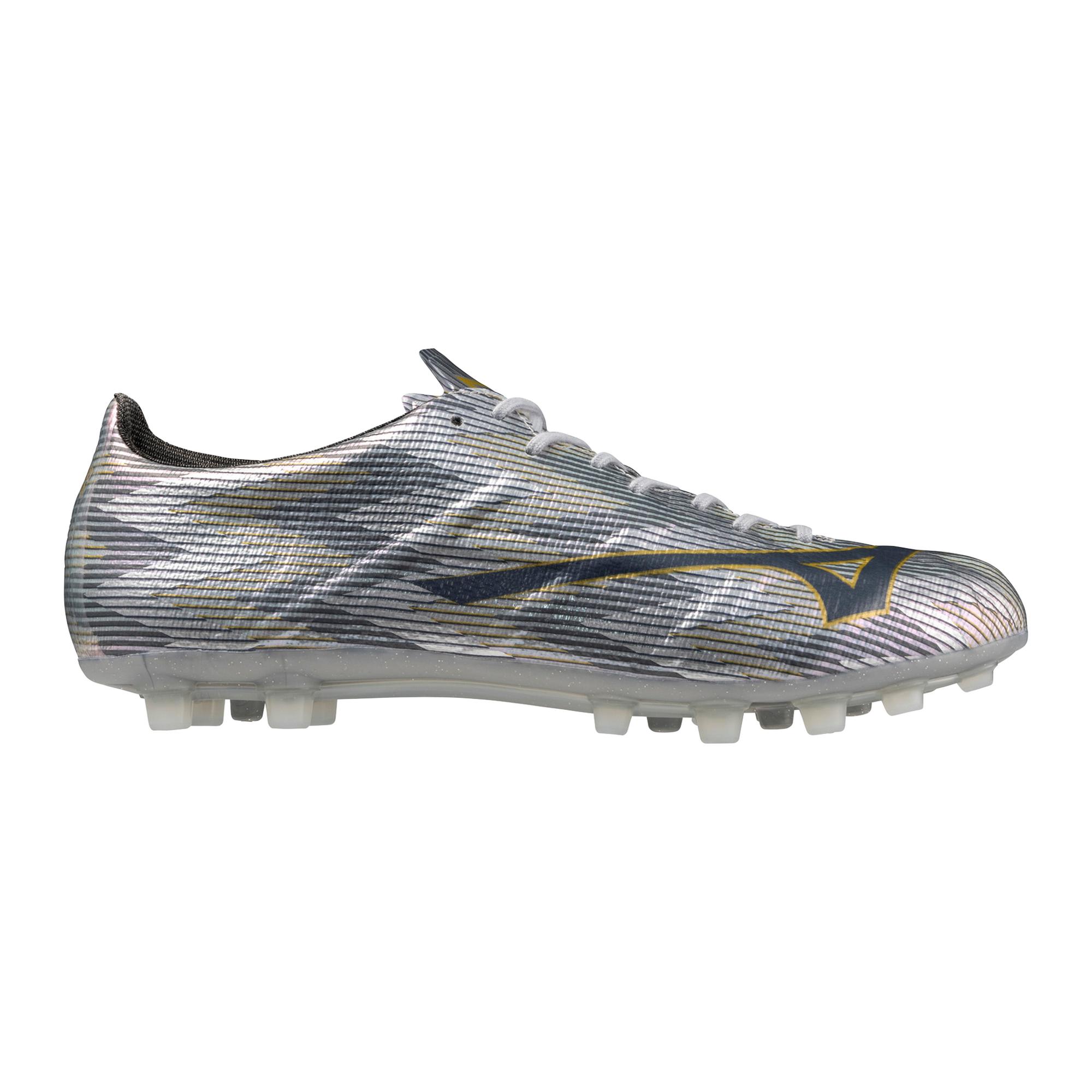 Mizuno Alpha II Elite AG Artificial Grass Soccer Cleat, Platinum Silver - Image 6