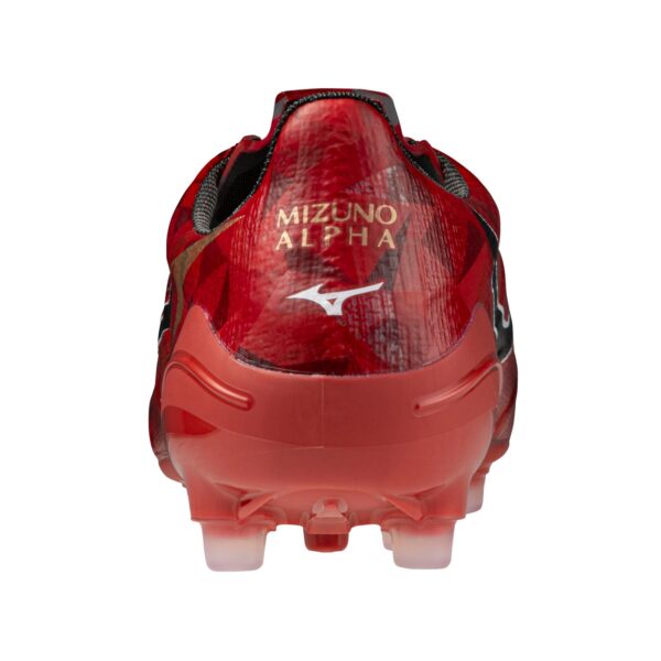 Mizuno Alpha II Elite AG Artificial Grass Soccer Cleat, Red/Black - Image 5