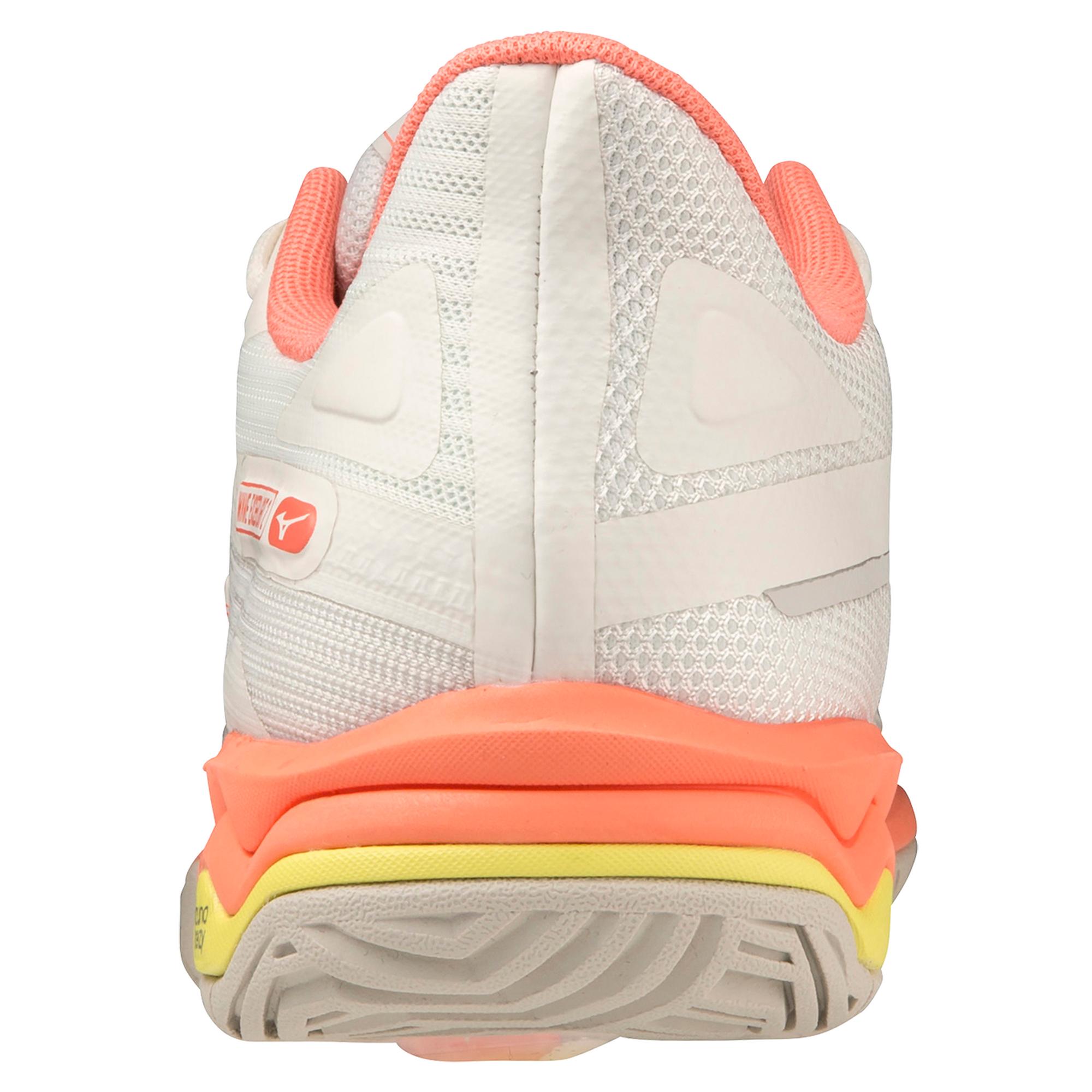 Wave Exceed Light 2 AC Women's Tennis Shoe, Snow White/Fusion Coral - Image 5