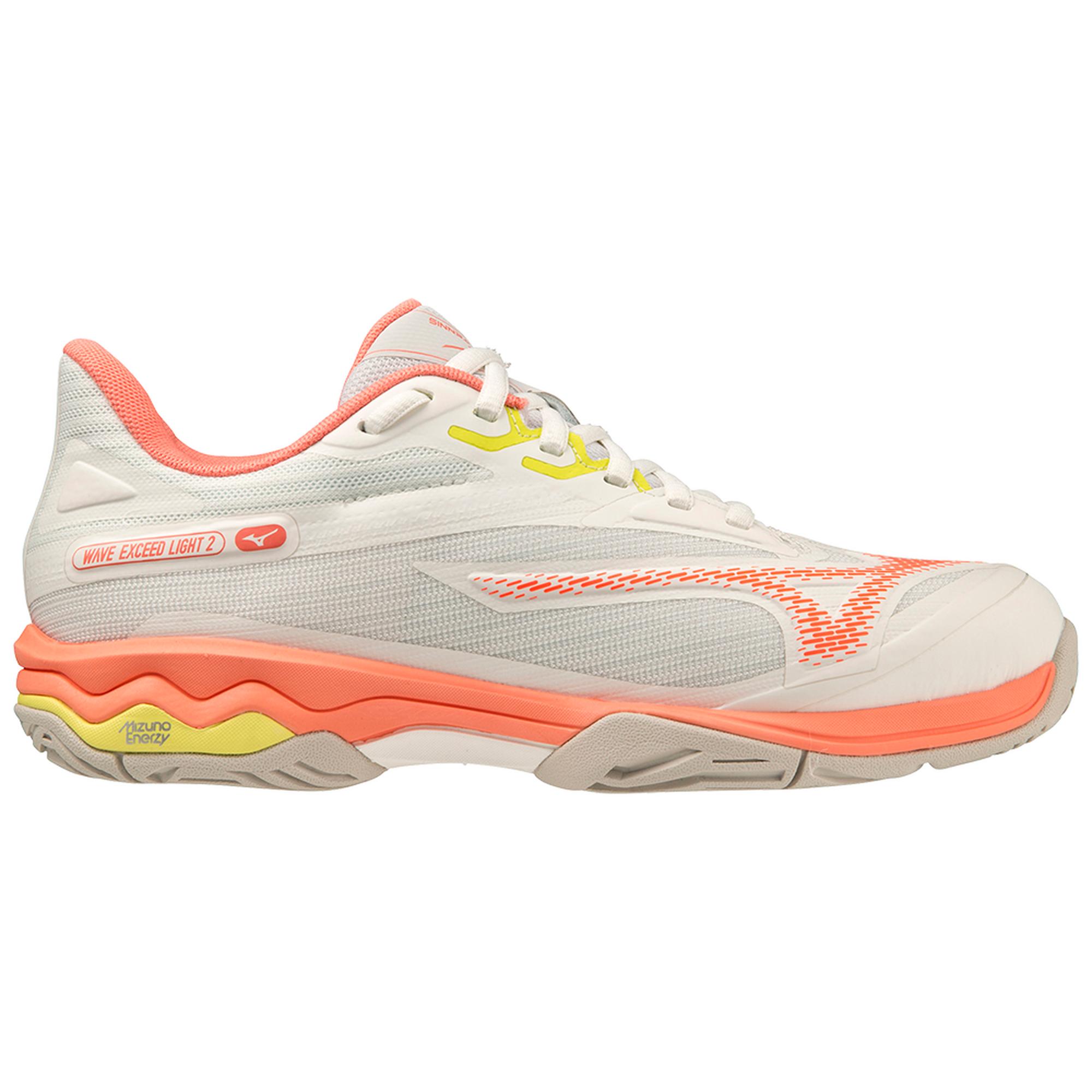 Wave Exceed Light 2 AC Women's Tennis Shoe, Snow White/Fusion Coral - Image 6